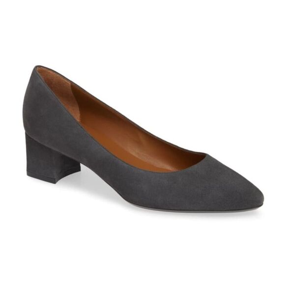 Aquatalia Italian leather Pasha Pump in Anthracite size 8 - Picture 1 of 13